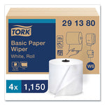 Load image into Gallery viewer, Paper Wiper Roll Towel, 1-ply, 7.68" X 1,150 Ft, White, 4 Rolls/carton