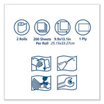 Load image into Gallery viewer, Advanced Shopmax Wiper 450, Centerfeed Refill, 9.9 X 13.1, Blue, 200/roll, 2 Rolls/carton