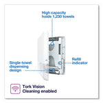 Load image into Gallery viewer, Peakserve Continuous Hand Towel Dispenser, 14.44 X 3.97 X 19.3, White