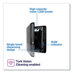 Load image into Gallery viewer, Peakserve Continuous Hand Towel Dispenser, 14.44 X 3.97 X 19.3, Black