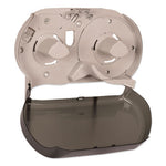 Load image into Gallery viewer, Twin Jumbo Roll Bath Tissue Dispenser, 19.29 X 5.51 X 11.83, Smoke/gray