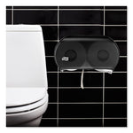 Load image into Gallery viewer, Twin Jumbo Roll Bath Tissue Dispenser, 19.29 X 5.51 X 11.83, Smoke/gray