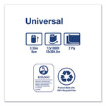 Load image into Gallery viewer, Universal Jumbo Bath Tissue, Septic Safe, 2-ply, White, 3.48" X 1,000 Ft, 12/carton