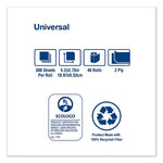 Load image into Gallery viewer, Universal Bath Tissue, Septic Safe, 2-ply, White, 500 Sheets/roll, 48 Rolls/carton