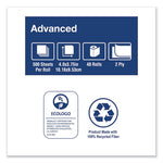 Load image into Gallery viewer, Advanced Bath Tissue, Septic Safe, 2-ply, White, 500 Sheets/roll, 48 Rolls/carton