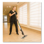 Load image into Gallery viewer, Excella Floor Cleaning Kit, 20" Gray Microfiber Head, 48" To 65" Black/green Handle