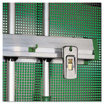 Load image into Gallery viewer, Hold Up Aluminum Tool Rack, 36w X 3.5d X 3.5h, Aluminum/green