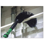 Load image into Gallery viewer, Starduster Pipe Brush, Green Polypropylene Bristles, 7.5" Brush, 6" Black Plastic Handle