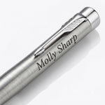 Load image into Gallery viewer, Personalized Parker Urban Ballpoint Pen, Engraved Stainless Steel Executive Gift