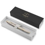 Load image into Gallery viewer, Personalized Parker IM Ballpoint Pen, Engraved Champagne Monochrome Luxury Gift