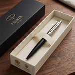 Load image into Gallery viewer, Custom Engraved Parker Jotter Pen – Matte Black Personalized Ballpoint Gift