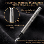 Load image into Gallery viewer, Personalized Parker IM Stainless Steel Fountain Pen, Engraved Executive Gift