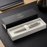 Load image into Gallery viewer, Personalized Parker Jotter Mechanical Pencil | Engraved Stainless Steel, Chrome Trim (Gift Box)