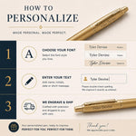 Load image into Gallery viewer, Personalized Parker Pen Set, Engraved Wedding Gift for Bride Groom