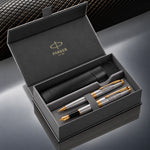 Load image into Gallery viewer, Parker Sonnet Stainless Steel GT Ballpoint and Fountain Pen Gift Set, Luxury Gold Trim Writing Pens, Executive Gift, Graduation Gift