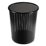 Load image into Gallery viewer, Urban Collection Punched Metal Wastebin, 20.24 Oz, Perforated Steel, Black