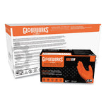Load image into Gallery viewer, Heavy-duty Industrial Nitrile Gloves, Powder-free, 8 Mil, Xx-large, Orange, 100 Gloves/box, 10 Boxes/carton