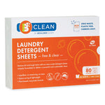 Load image into Gallery viewer, Laundry Detergent Sheets, Free And Clear, 40/pack, 12 Packs/carton