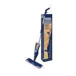 Load image into Gallery viewer, Hardwood Floor Mop, 15" Wide Microfiber Head, 52" Blue Plastic/steel Handle