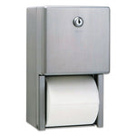 Load image into Gallery viewer, Stainless Steel 2-roll Tissue Dispenser, 6.06 X 5.94 X 11, Stainless Steel