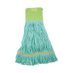 Load image into Gallery viewer, Ecomop Looped-end Mop Head, Recycled Fibers, Medium Size, Green