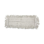 Load image into Gallery viewer, Disposable Cut End Dust Mop Head, Cotton/synthetic, 24w X 5d, White