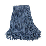 Load image into Gallery viewer, Mop Head, Standard Head, Cotton/synthetic Fiber, Cut-end, #20, Blue, 12/carton