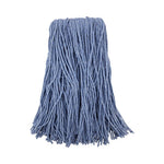 Load image into Gallery viewer, Mop Head, Standard Head, Cotton/synthetic Fiber, Cut-end, #24, Blue, 12/carton