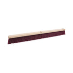 Load image into Gallery viewer, Floor Brush Head, 3.25" Maroon Stiff Polypropylene Bristles, 36" Brush
