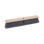 Load image into Gallery viewer, Floor Brush Head, 3" Gray Flagged Polypropylene Bristles, 18" Brush