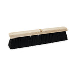 Load image into Gallery viewer, Floor Brush Head, 3" Black Medium Weight Polypropylene Bristles, 18" Brush