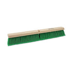 Load image into Gallery viewer, Floor Broom Head, 3" Green Flagged Recycled Pet Plastic Bristles, 24" Brush