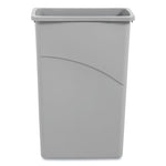 Load image into Gallery viewer, Slim Waste Container, 23 Gal, Plastic, Gray