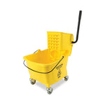 Load image into Gallery viewer, Pro-pac Side-squeeze Wringer/bucket Combo, 8.75 Gal, Yellow/silver