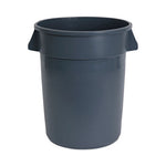 Load image into Gallery viewer, Round Waste Receptacle, 32 Gal, Linear-low-density Polyethylene, Gray