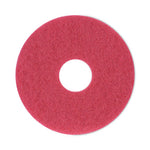Load image into Gallery viewer, Buffing Floor Pads, 12" Diameter, Red, 5/carton