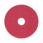 Load image into Gallery viewer, Buffing Floor Pads, 14" Diameter, Red, 5/carton