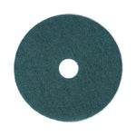 Load image into Gallery viewer, Heavy-duty Scrubbing Floor Pads, 18" Diameter, Green, 5/carton