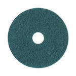 Load image into Gallery viewer, Heavy-duty Scrubbing Floor Pads, 19" Diameter, Green, 5/carton