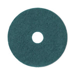 Load image into Gallery viewer, Heavy-duty Scrubbing Floor Pads, 20" Diameter, Green, 5/carton