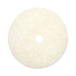 Load image into Gallery viewer, Natural Burnishing Floor Pads, 27" Diameter, White, 5/carton