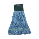 Load image into Gallery viewer, Mop Head, Premium Standard Head, Cotton/rayon Fiber, Medium, Blue, 12/carton