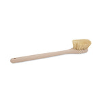 Load image into Gallery viewer, Utility Brush, Cream Tampico Bristles, 5.5" Brush, 14.5" Tan Plastic Handle