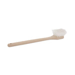 Load image into Gallery viewer, Utility Brush, Cream Nylon Bristles, 5.5" Brush, 14.5" Tan Plastic Handle