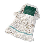 Load image into Gallery viewer, Super Loop Wet Mop Head, Cotton/synthetic Fiber, 5" Headband, Medium Size, White