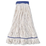 Load image into Gallery viewer, Super Loop Wet Mop Head, Cotton/synthetic Fiber, 5" Headband, X-large Size, White, 12/carton