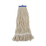 Load image into Gallery viewer, Mop Head, Lie-flat Head, Cotton Fiber, 24 Oz, White, 12/carton