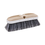 Load image into Gallery viewer, Polystyrene Vehicle Brush With Vinyl Bumper, Black/white Polystyrene Bristles, 10" Brush