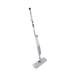 Load image into Gallery viewer, Bucketless Microfiber Mop System, 5 X 18 Blue Microfiber Head, 59" Gray Aluminum/polypropylene Handle