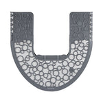 Load image into Gallery viewer, Commode Mat 2.0, Rubber, 22 X 22, Gray/white, 6/carton